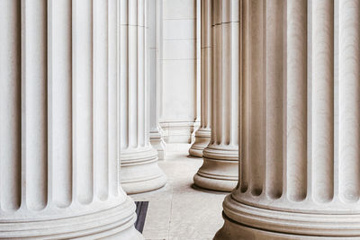 Corridor amidst columns