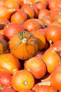 Full frame shot of pumpkins