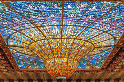 Low angle view of ceiling