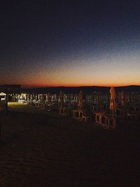 View of landscape at sunset