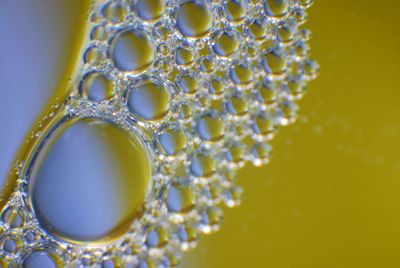 Close up of yellow pattern