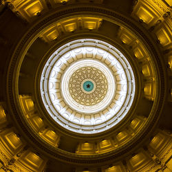 Low angle view of ceiling of building