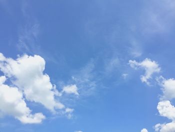Low angle view of clouds in sky