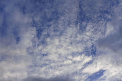 Low angle view of clouds in sky