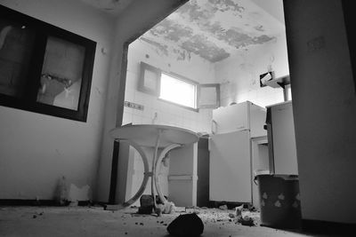 Interior of abandoned house