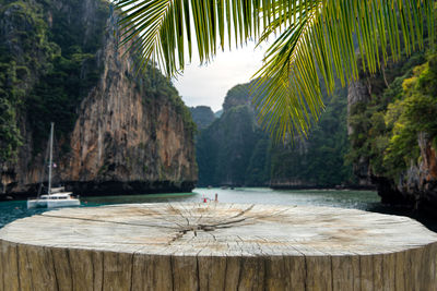 Scenic view of lake against mountain