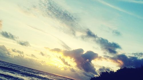 Low angle view of clouds in sky