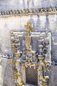 Close-up of sculpture