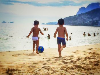People on beach