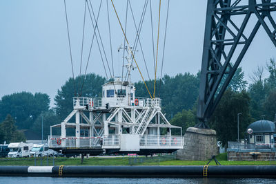 The rendsburg high bridge by friedrich voss, over kielercanal, germany