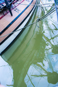 High angle view of swimming pool