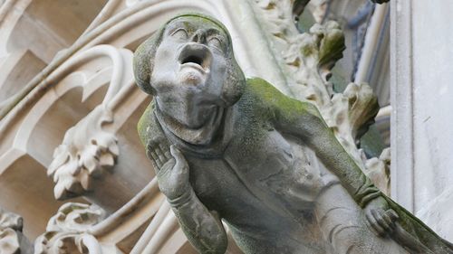 Low angle view of statue