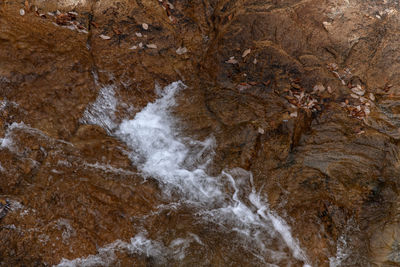 Full frame shot of rocks in sea