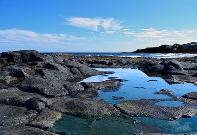 Scenic view of sea against sky