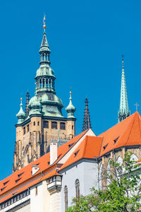 Low angle view of buildings against sky