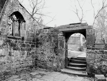 Low angle view of old building