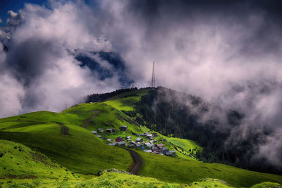 Scenic view of landscape against sky