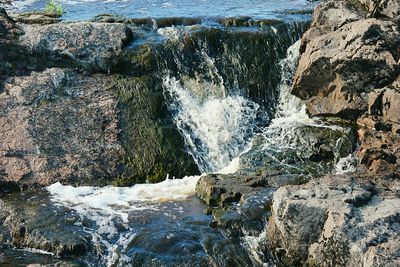 Rocks in water