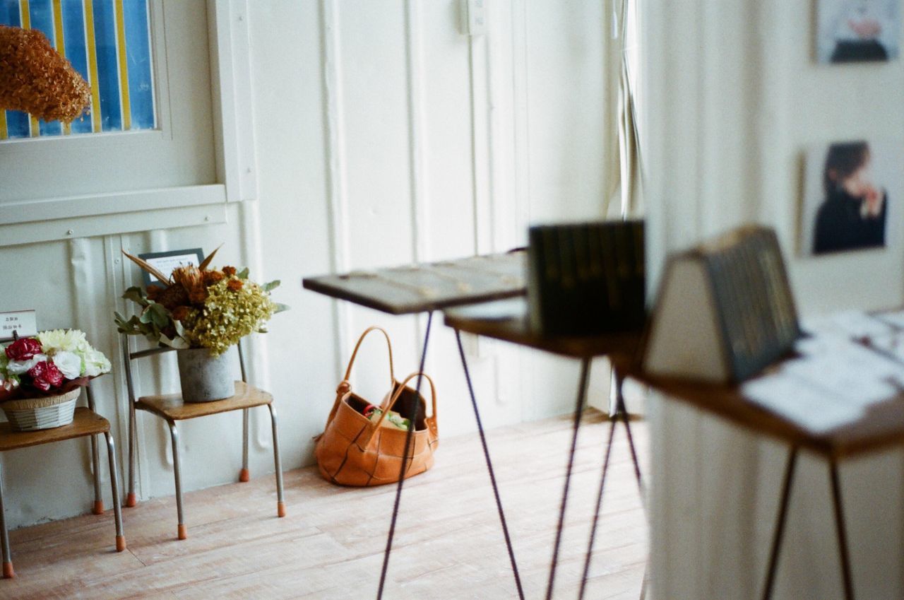 indoors, table, chair, no people, day