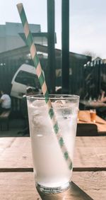 Close-up of drink on table