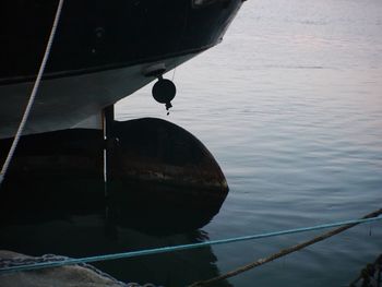 Cropped boat in water