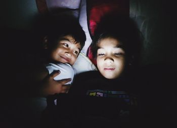 Portrait of siblings