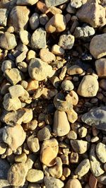 Full frame shot of stones