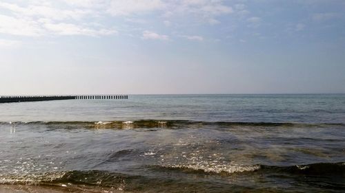 Scenic view of sea against sky