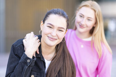 Portrait of a smiling young woman