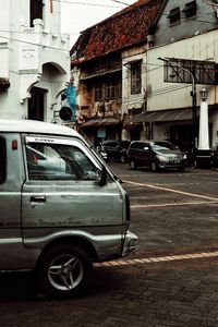 Car on street in city