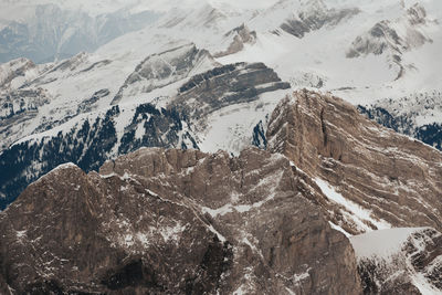 Scenic view of snowcapped mountains