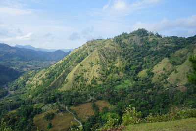 Scenic view of landscape against sky