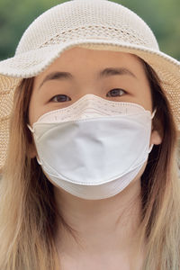 Close-up portrait of a beautiful young woman