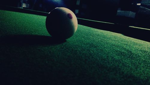 Close-up of ball on table