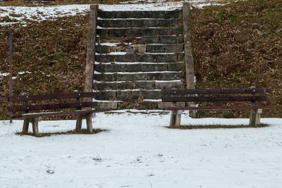 View of snow covered landscape