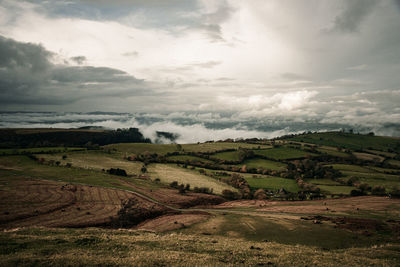 Scenic view of landscape against sky