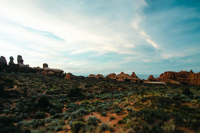 Scenic view of landscape against sky