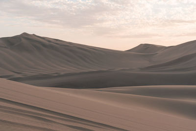 Scenic view of desert against sky