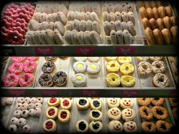 Close-up of candies for sale in store