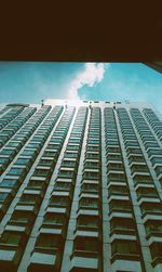 Low angle view of modern building against sky