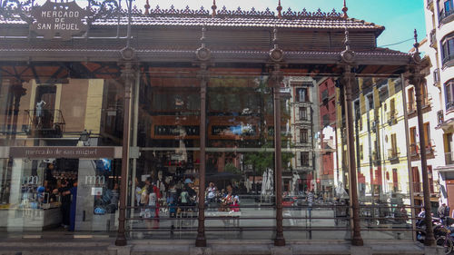 Group of people in front of building