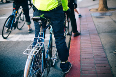 Bicycle on road