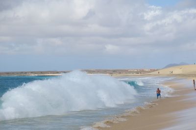 Scenic view of sea against sky