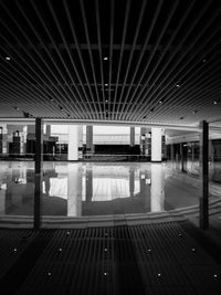 Interior of empty subway station