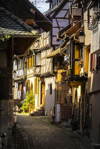 Street amidst buildings in town