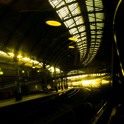 Railroad station platform