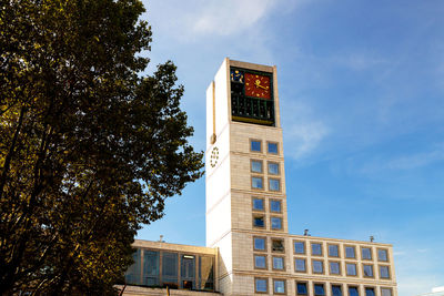 Low angle view of building against sky