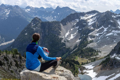 Hiking scenes in the beautiful north cascades wilderness.