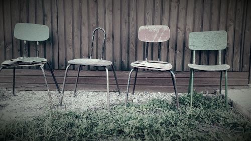 Chairs and tables in room