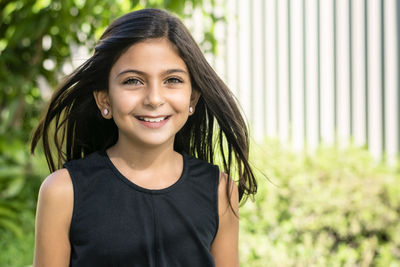 Portrait of a smiling young woman